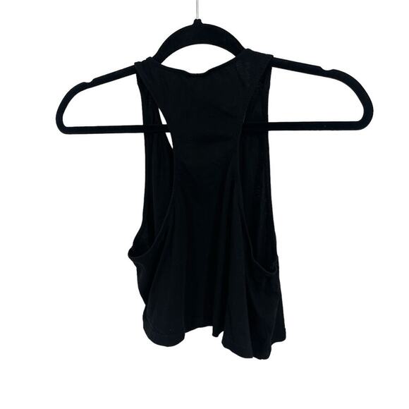 H&M Divided Women’s Black “Lost for Words” Racerback Crop Graphic Tank Top Sz S - Picture 7 of 10